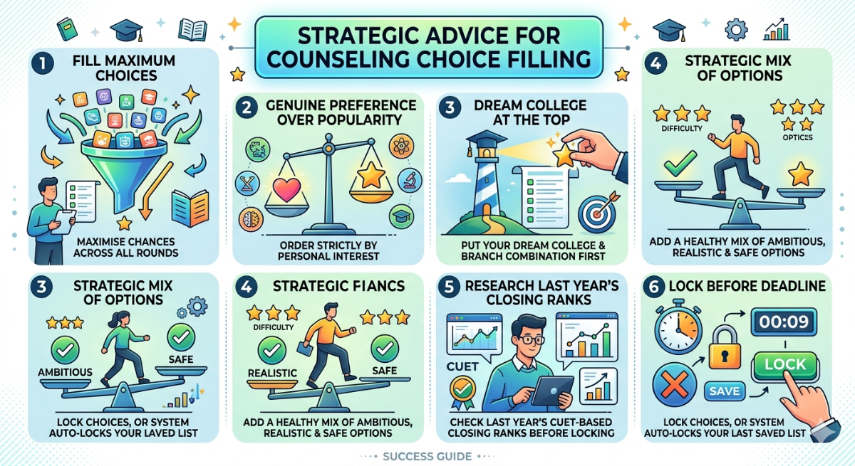 UPTAC CUET Choice Filling Strategy