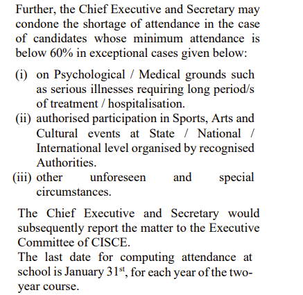 ISC Class 12 Date Sheet 2027 (Important Dates)