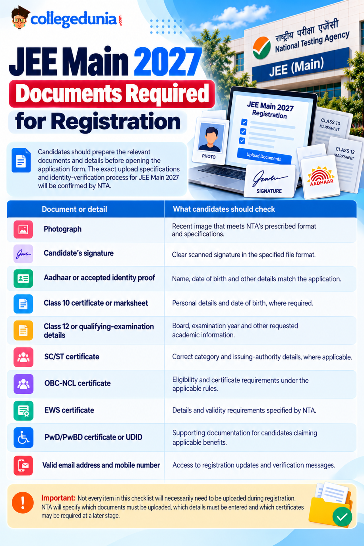 JEE Main Registration 2027 Date Live