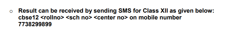 Check Your CBSE Class 12 Results By Roll Number Via SMS