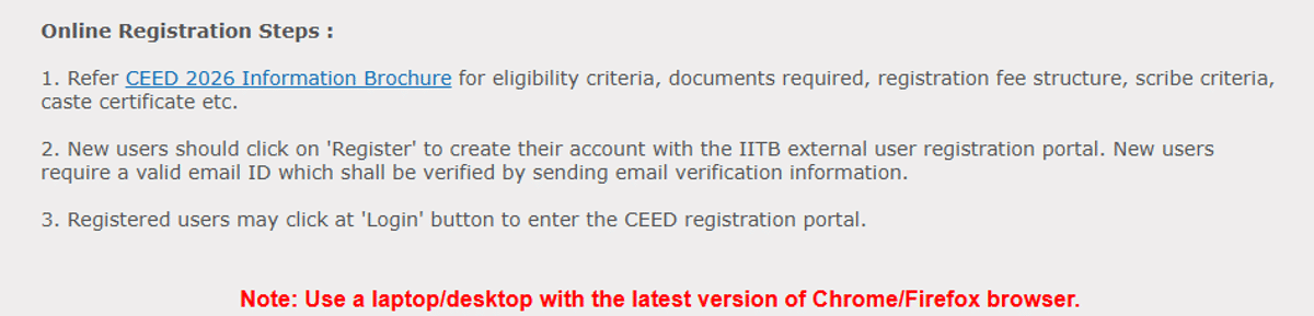 How to complete the CEED Registration Process?