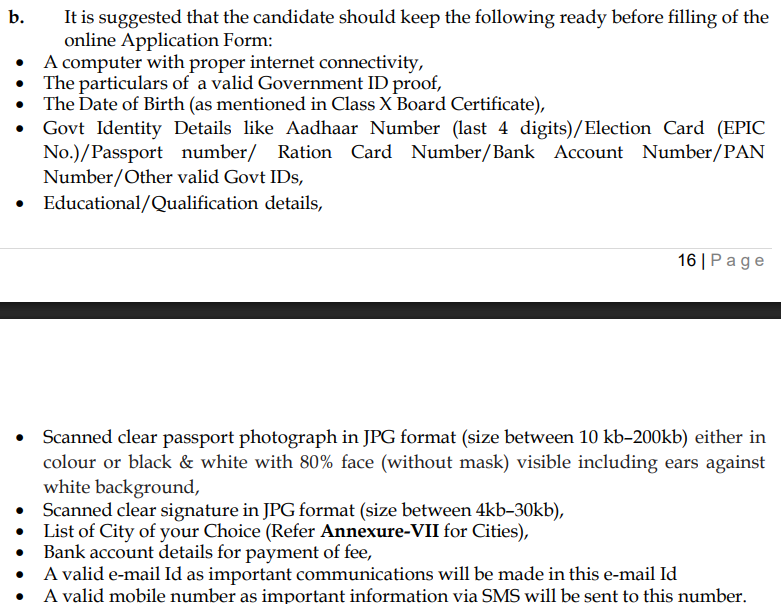 Documents Required for NCHM JEE Registration 2027