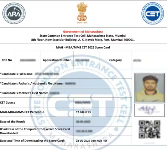 MHT CET 2026 Scorecard Details