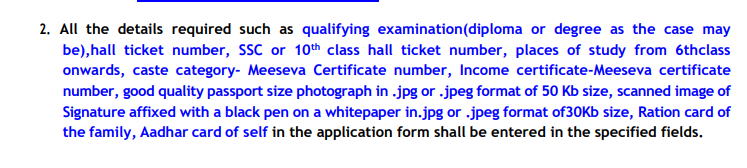 AP ECET Registration Documents Required