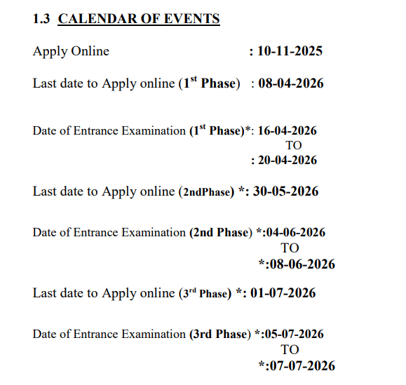 KIITEE Result 2026 - Important Dates