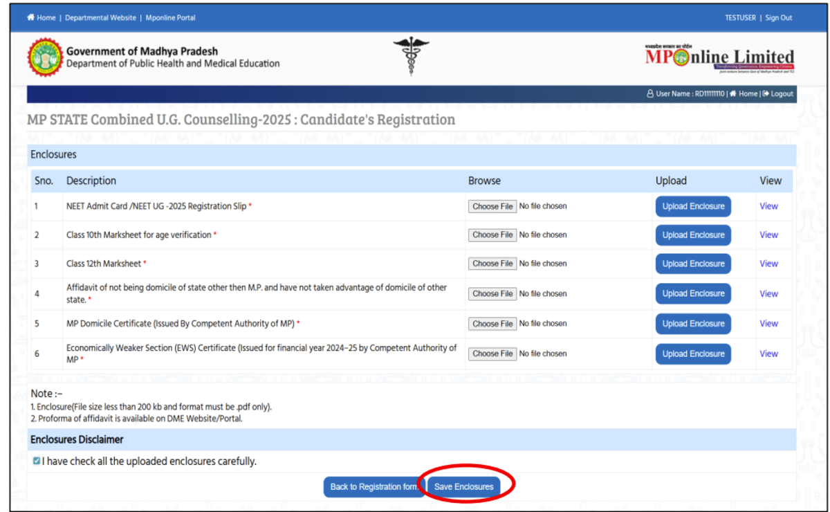 MP NEET UG Counselling 2026 Registration Process