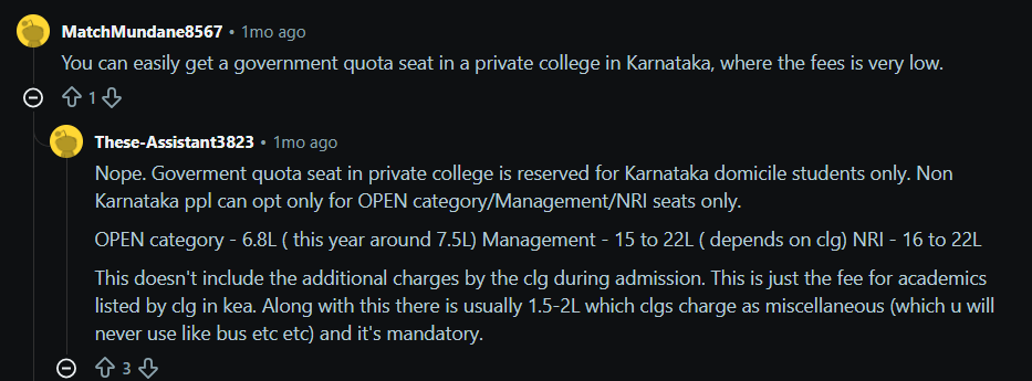 NEET Karnataka Counselling 2026: Reddit Discussion