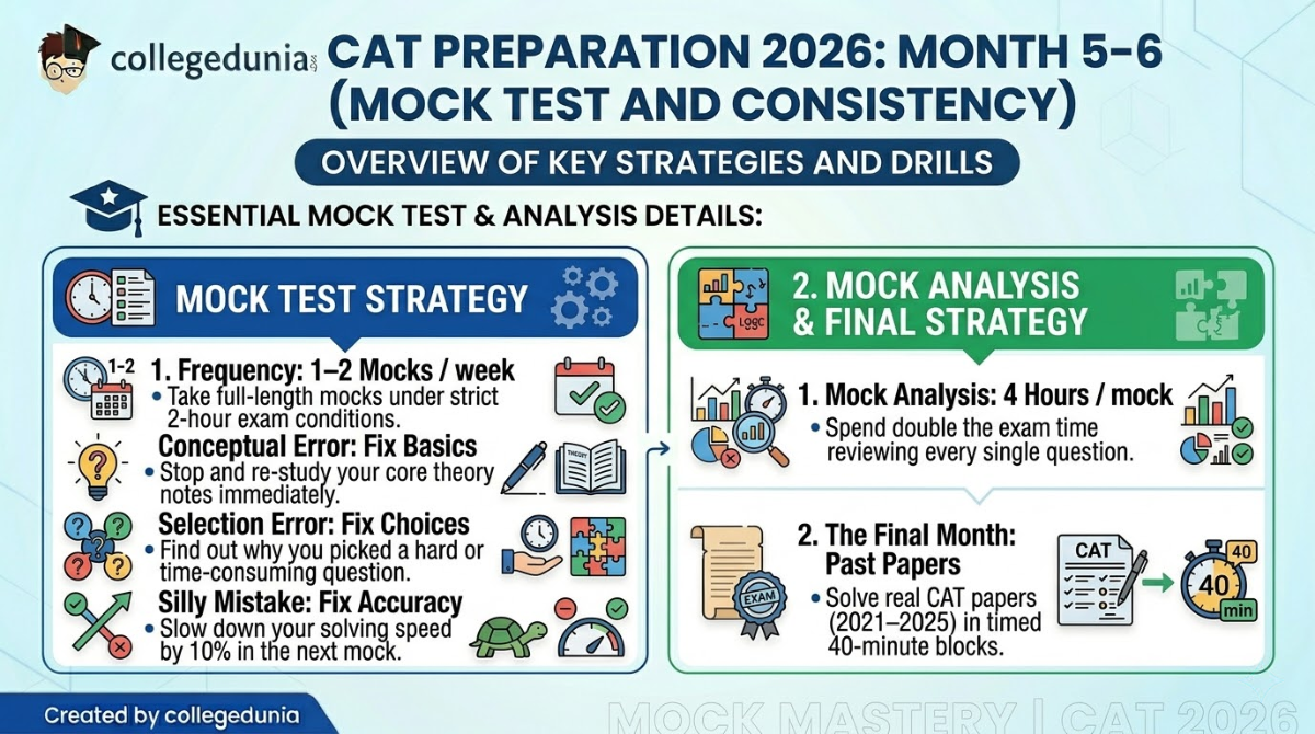 CAT Preparation 2026: Month 5-6 (Mock Test and Consistency)
