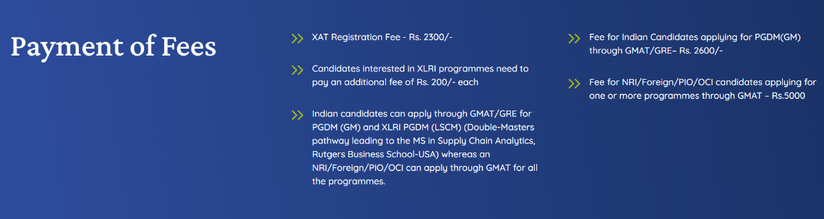 XAT Registration Fees 2027 Breakdown