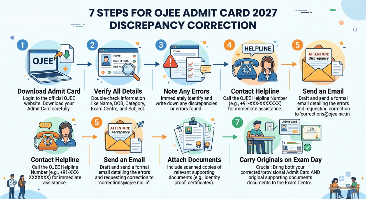 OJEE Admit Card 2027 Discrepancy: How to Get Errors Corrected