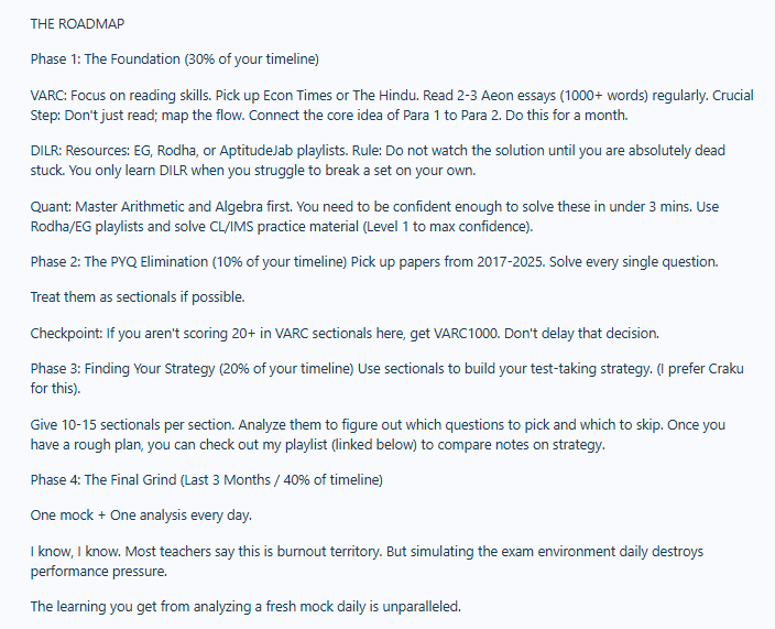 CAT 2026 Preparation Strategy: Reddit Discussion