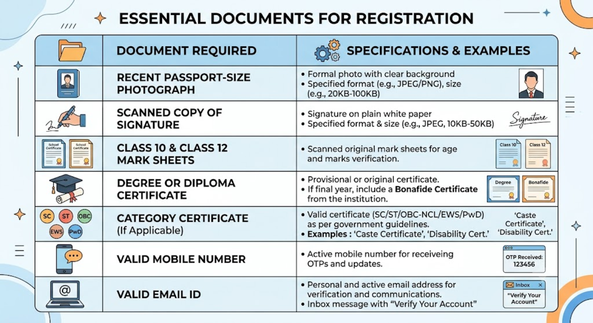 Documents for Registration