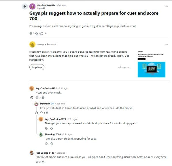 Reddit Discussions