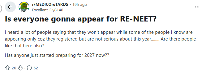 Re-NEET 2026 Expected Cutoff, Marks vs Rank & Safe Score for Government Colleges: Reddit Discussion