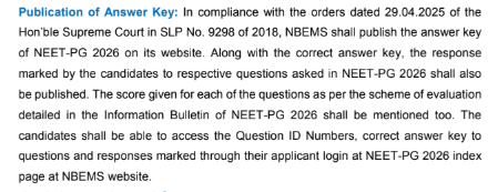 NEET PG 2026 Answer Key
