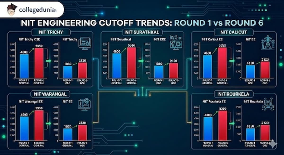 JEE Main 2025 cutoff Comparison: NITs Last Branch cutoff