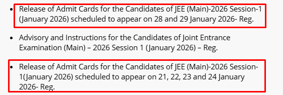 What if the JEE Main Admit Card 2027 is not available?