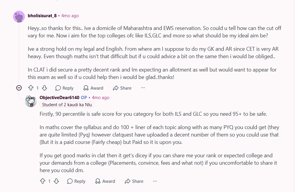 Passing Marks for MH CET Law 5 Year LLB 2026: Reddit Discussion