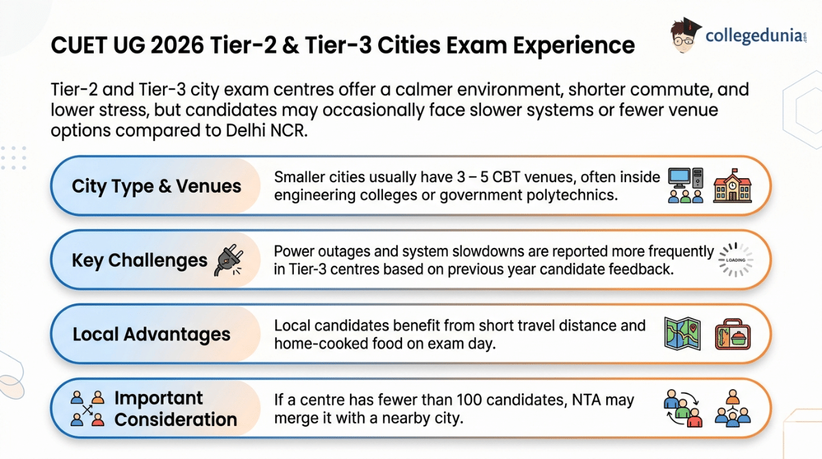 CUET UG 2026 Tier-2 & Tier-3 Cities Exam Experience
