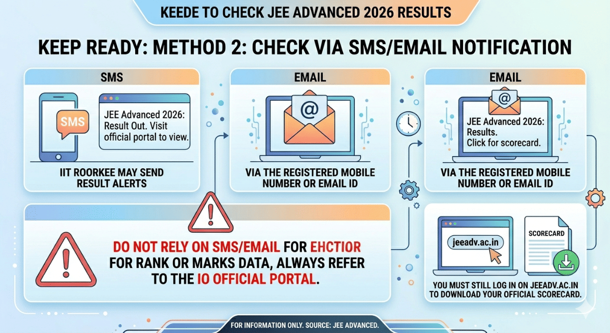 Keep ready: Method 2: Check via SMS/Email Notification