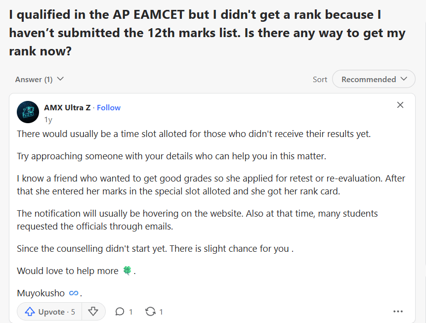 AP EAPCET 2026 Declaration Form: Quora Discussion