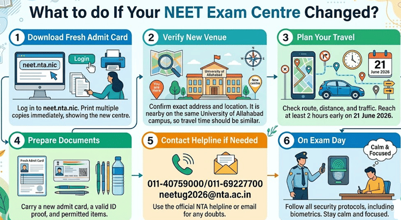 What to Do If Your Re-NEET Exam Centre is Changed?