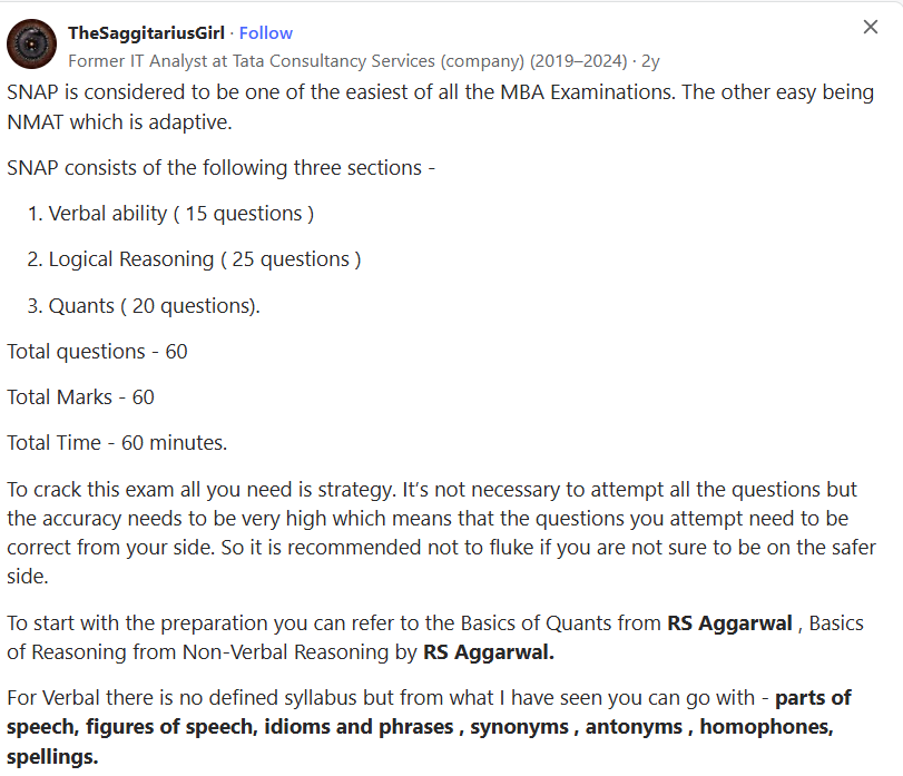 SNAP 2026 Quora Discussion