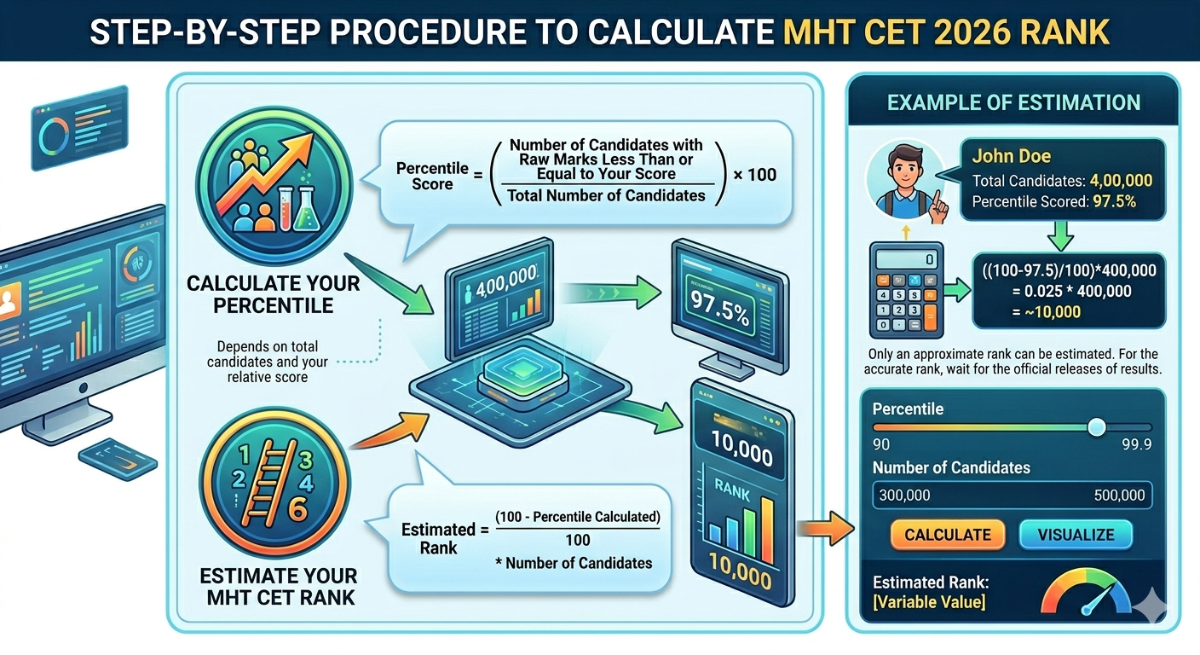 Step-by-Step Procedure to Calculate MHT CET 2026 Rank