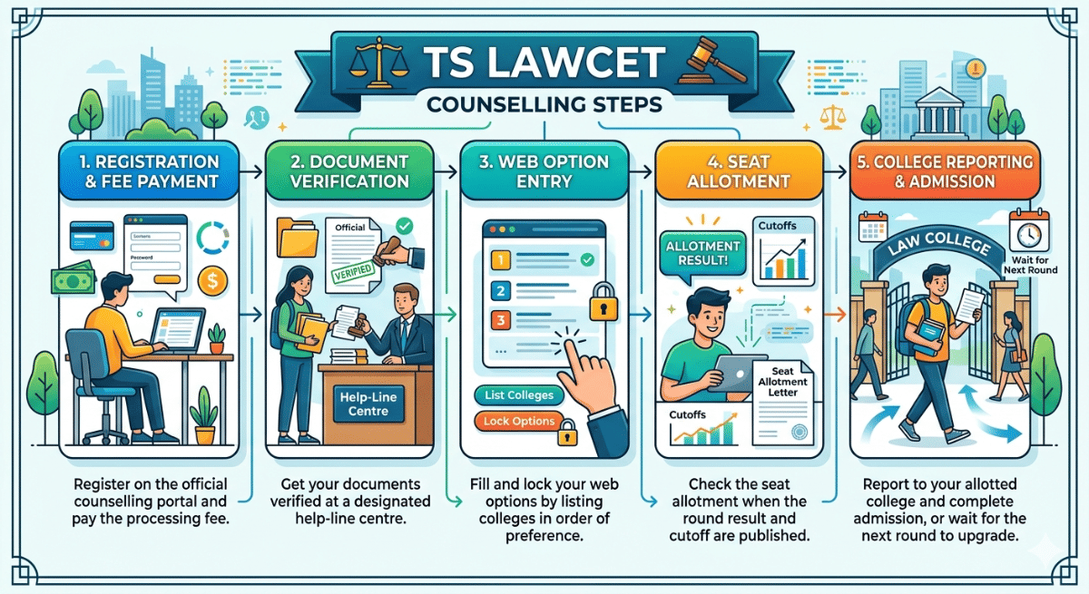 TS LAWCET Counselling and Cutoff Linkage