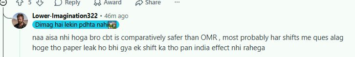 NTA to Conduct NEET 2027 in CBT Mode: Reddit Reaction