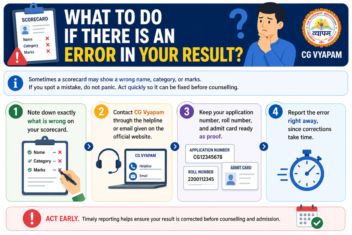 What to Do If There Is an Error in Your Result