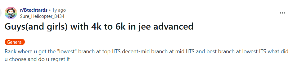 JEE Advanced 2026 Rank: Reddit Discussion