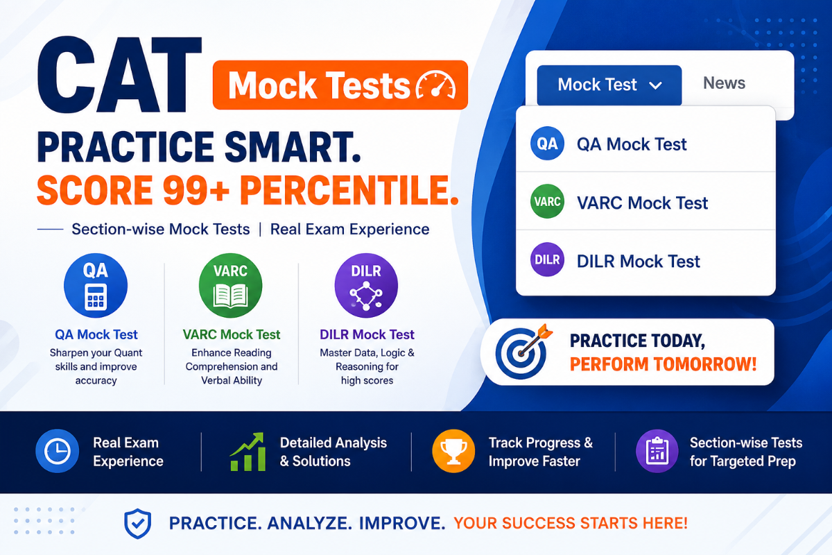 CAT 2026 Subject-wise Mock Tests