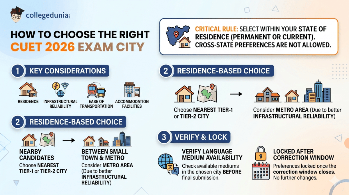 How to Choose the Right CUET 2026 Exam City