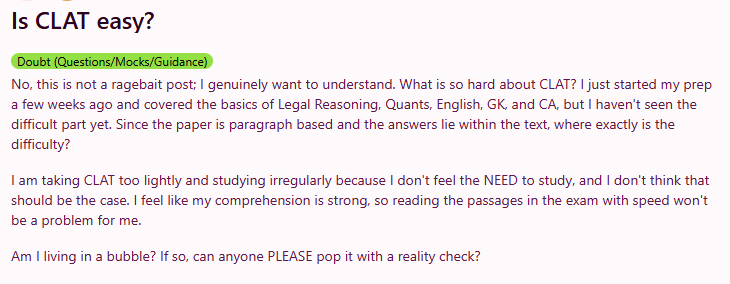 What Is the Difficulty Level of CLAT?