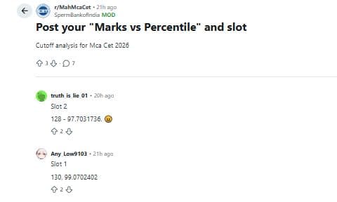 140 Marks in MAH MCA CET 2026: Reddit Discussions