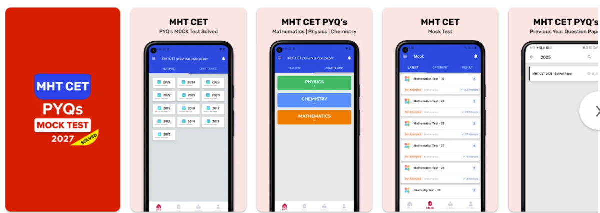 MHT CET Previous Question Paper App