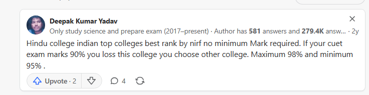 CUET UG History Marks vs Percentile 2026: Quora Discussion