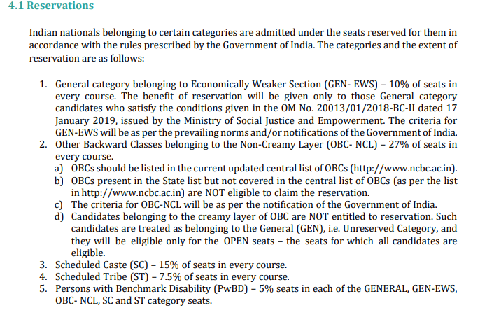 JEE Main 2027 Reservation and Category Relaxation