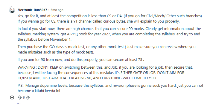 GATE 2027 Eligibility Criteria: Reddit Discussion