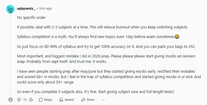 Student Preparation Strategy for GATE 2027 Chemistry
