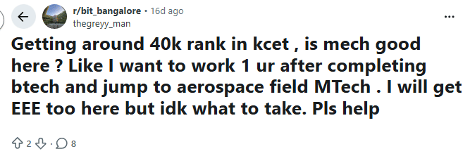 Is 40,000 a good rank in KCET 2026: Reddit Discussion
