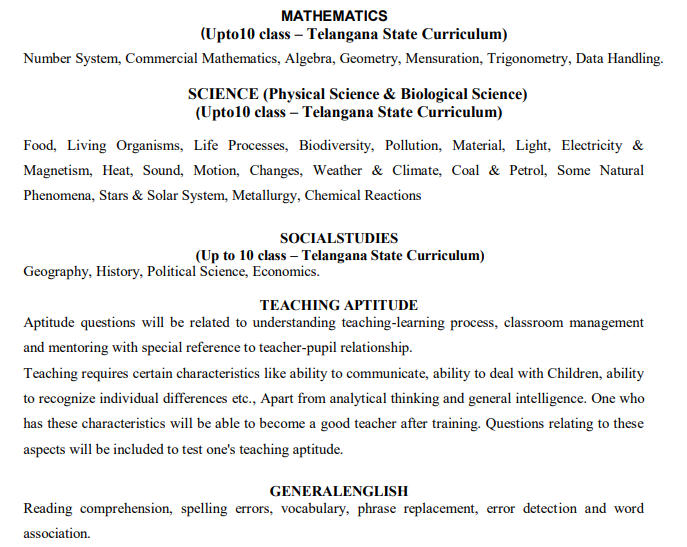 TS EDCET 2027: Syllabus