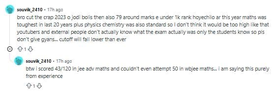 WBJEE 2026 Expected Marks vs Ranks: Reddit Discussions
