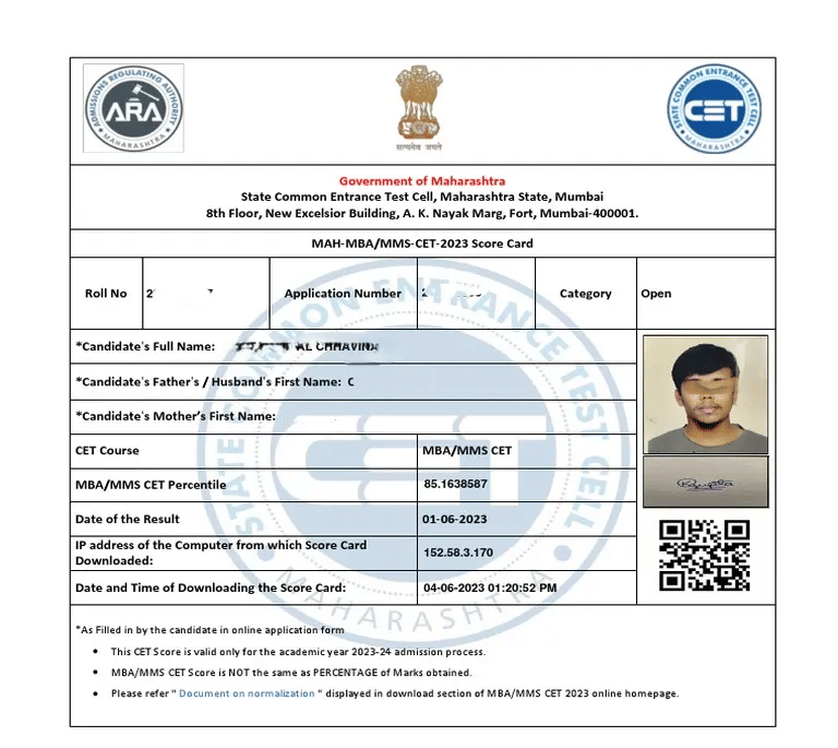 MAH CET 2026 Scorecard: Details Mentioned
