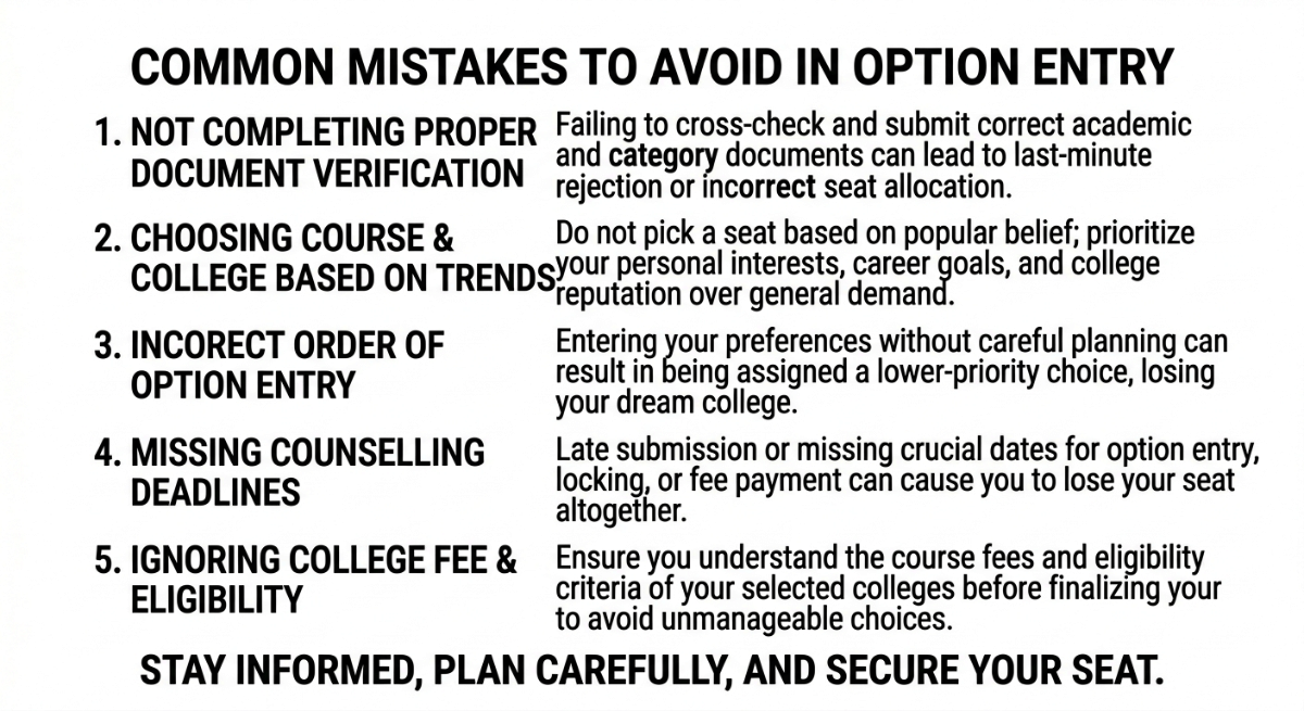 Common Mistakes to Avoid in Option Entry