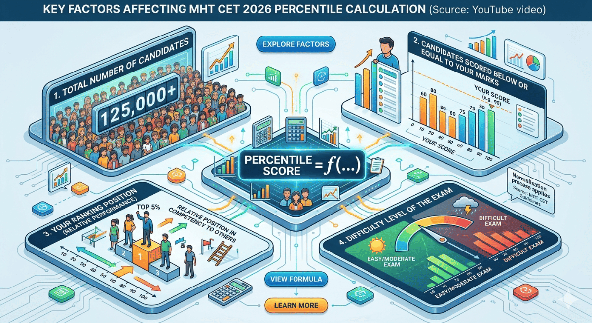 Key Factors Affecting MHT CET 2026 Percentile Calculation