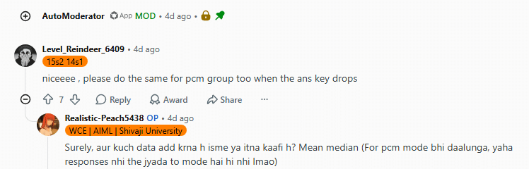MHT CET Rank and Percentile Predictor 2026: Reddit Discussion
