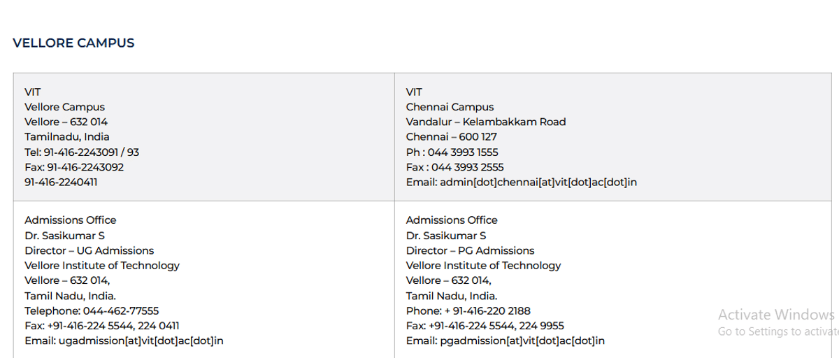 VITEEE Admit Card 2026: Grievance Helpdesk