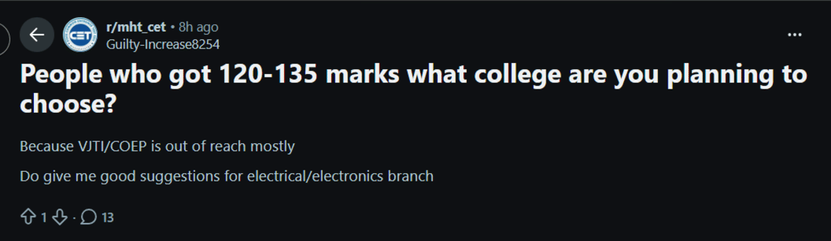 MHT CET 2026 PCB vs PCM Result: Reddit Discussion